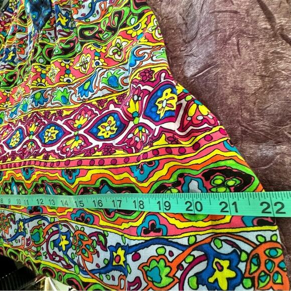 Nanette Lepore Swim Carnaval Midi Dress Sz Medium Multicolored Beach Coverup NWT - Picture 12 of 13